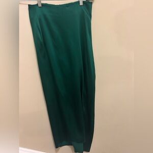 The Sei Bias Maxi Skirt in the color Verdant